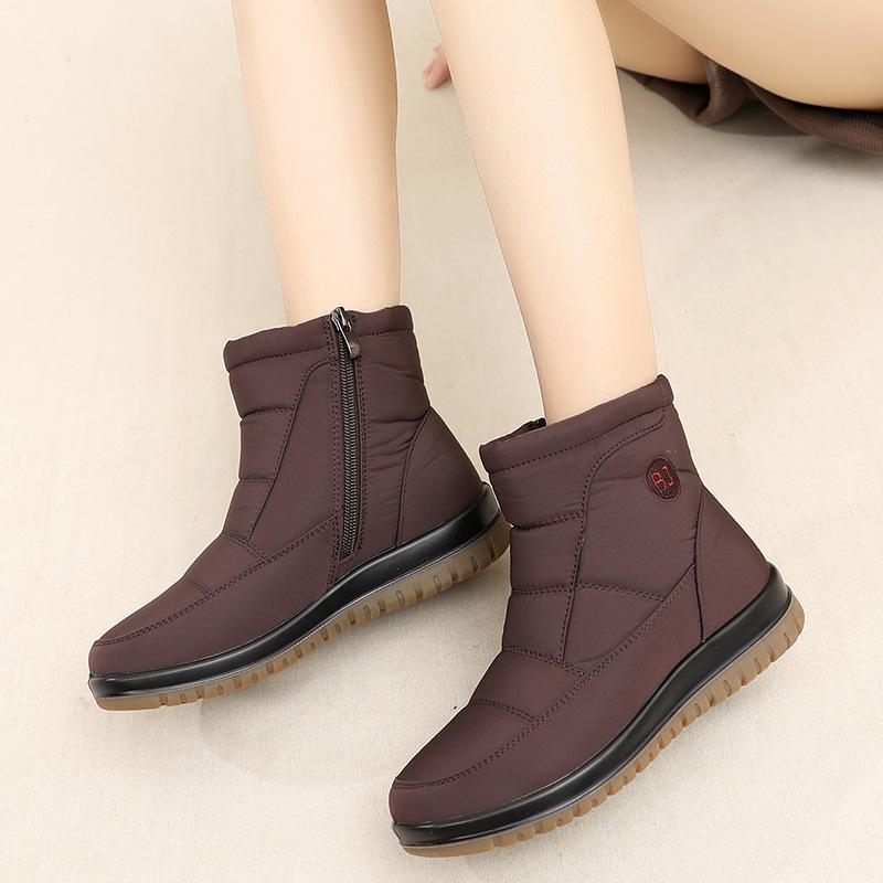 Winter Shoes Waterproof Women's Boots Plush Warm Ankle Boots For Ladies Lightweight Casual Cotton Shoes Female Boots