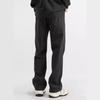 2025 Мужские повседневные черные спортивные брюки для улицы - Прямые, однотонные, идеально подходят для весенних и осенних мероприятий