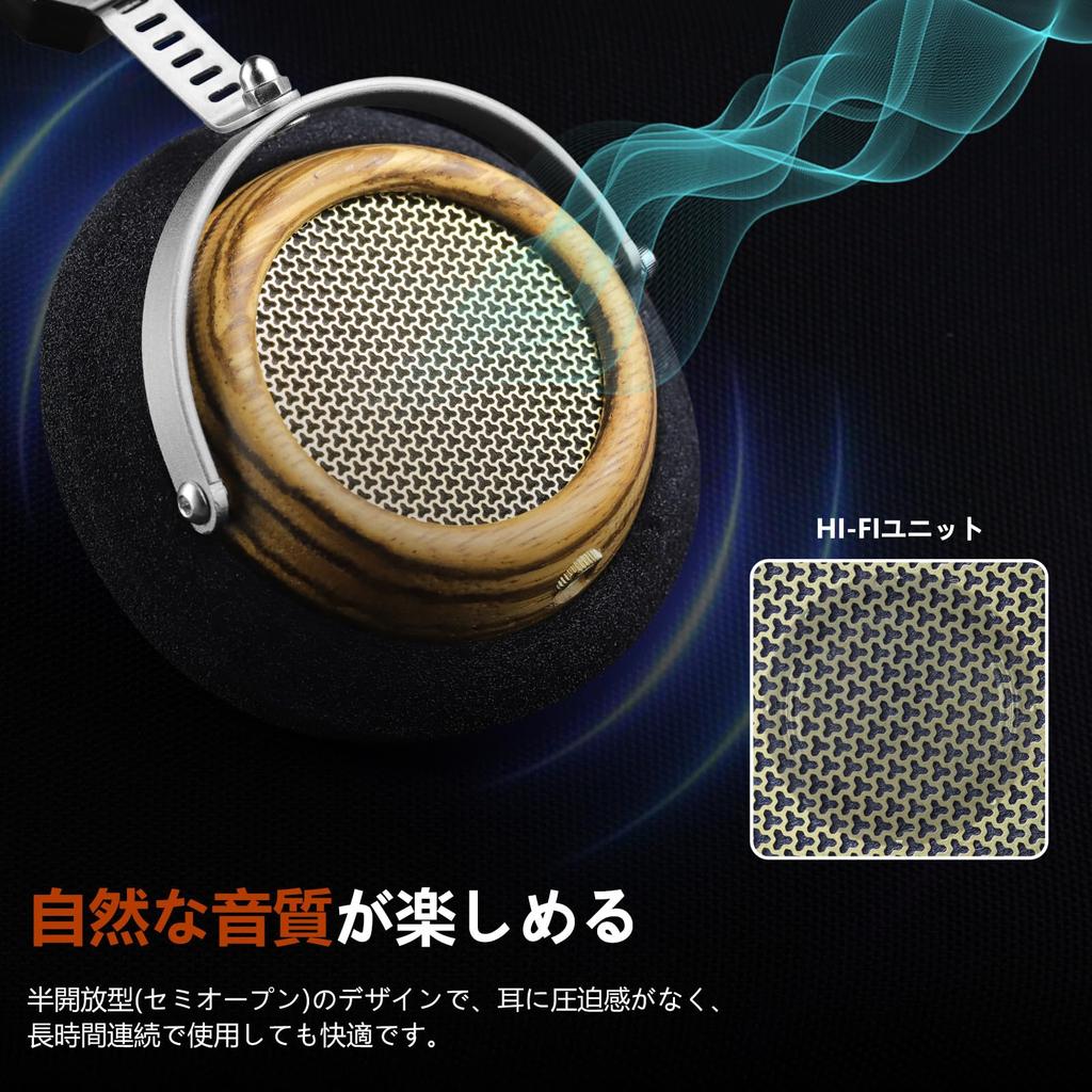 Okcsc M2 Pro Wood 57 мм стереодинамик для музыки и фильмов, совместимый с наушниками, проводной, полуоткрытого типа, корпус, ретро, блок,