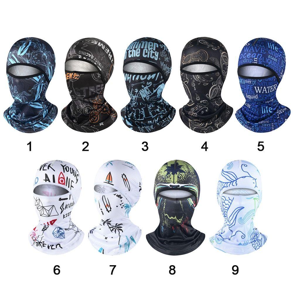 Helmet Liner Hats Sun Protection Face Hood Face Cover Full Face Cap Cycling Balaclava Cooling Neck