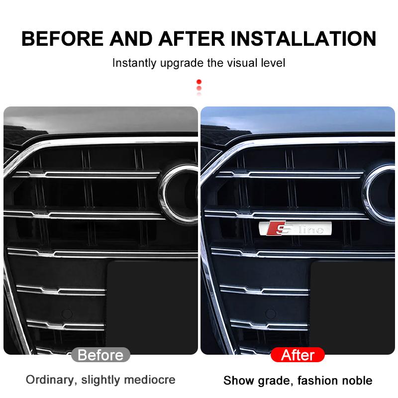 1 шт. Эмблема Решетка Радиатора Передняя Крышка Капота Значок Решетка Наклейка на Кузов Автомобиля для Audi A1 Q7 Q3 A3 A4 B8 8P 8V B6 A5 A6 C7 Q5 B9 B7 Автотовары