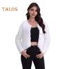 Auutmn Winter Lady Cardigan Coat Furry Plush Single-breasted U Neck Long Sleeves Thickened Solid Color Faux Fur Knitted Sweater Jacket