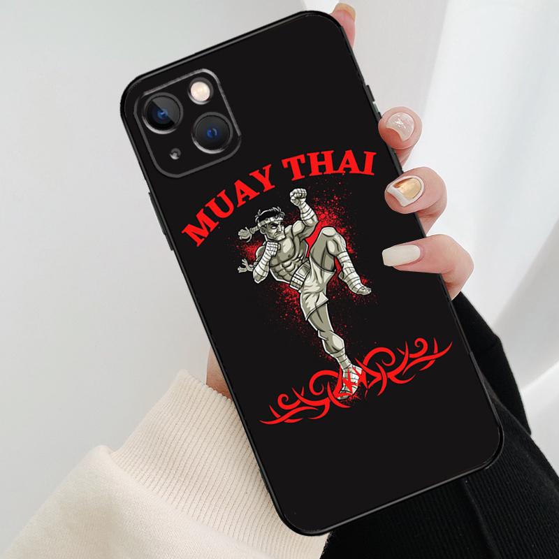 Чехол для телефона Бокс Муай Тай Бой Для iPhone 13 12 11 14 15 16 Pro Max Mini X XS Max XR Plus Чехол Задняя крышка