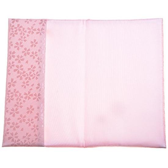 Set of 2 Soft Kinpaku Fukusa (Gold Wrapping Cloths) with Small Floral Embroidery, Made in Japan, Rinzu Kinpaku Fukusa Set for Condolences and