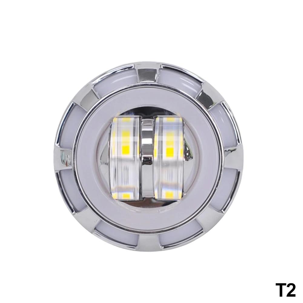 Автомобиль, мотоцикл, 8000LM, светодиодные фары «ангельские глазки дьявола», фары, линзы проектора, дальний/ближний свет, стробоскоп, DRL, двойная лампа Halo