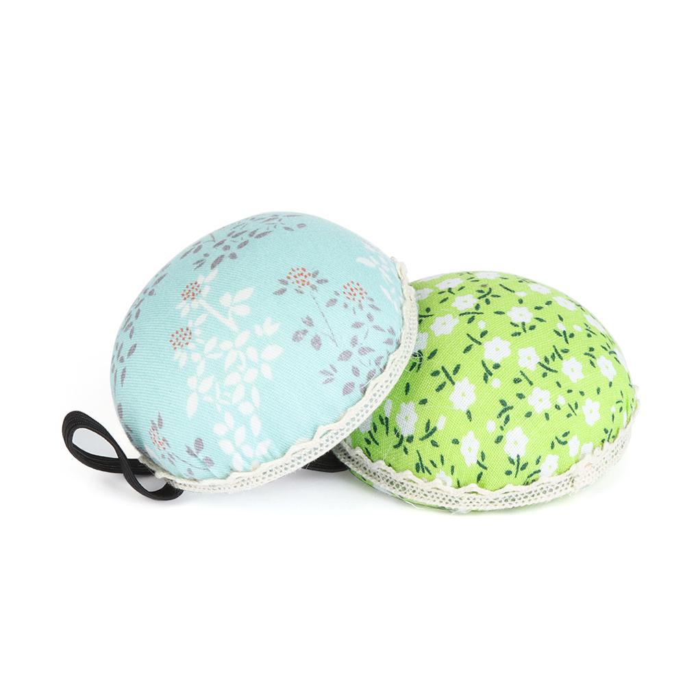 1Pc HOT Tool Button Storage Home Supplies Floral Sewing Pin Cushion Wrist Strap Needle Holder