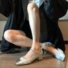 Туфли женские модные туфли с квадратным носком женские туфли-лодочки осенние неглубокие разноцветные уличные повседневные туфли на толстом каблуке офисные женские туфли