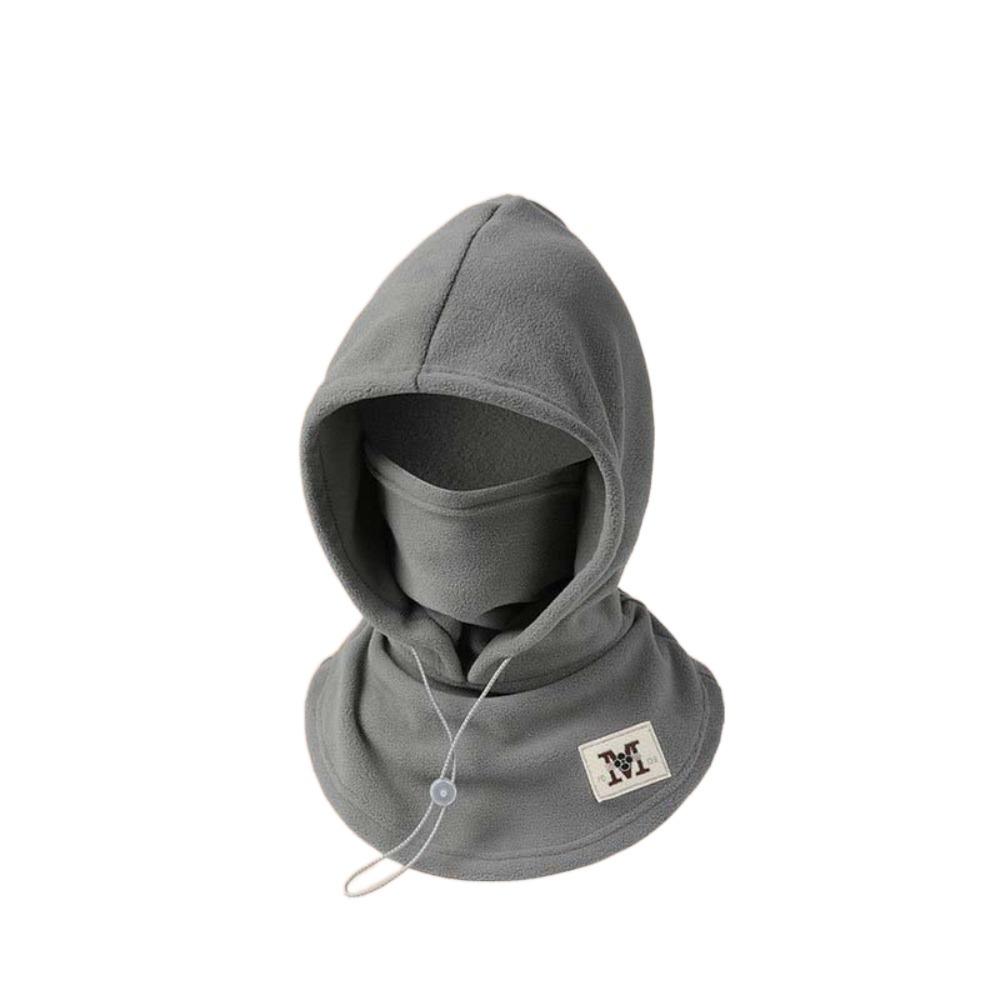 Windproof Hooded Neck Cap Drawstring Men Helmet Hat Fashion Fleece Balaclava Hat Cycling