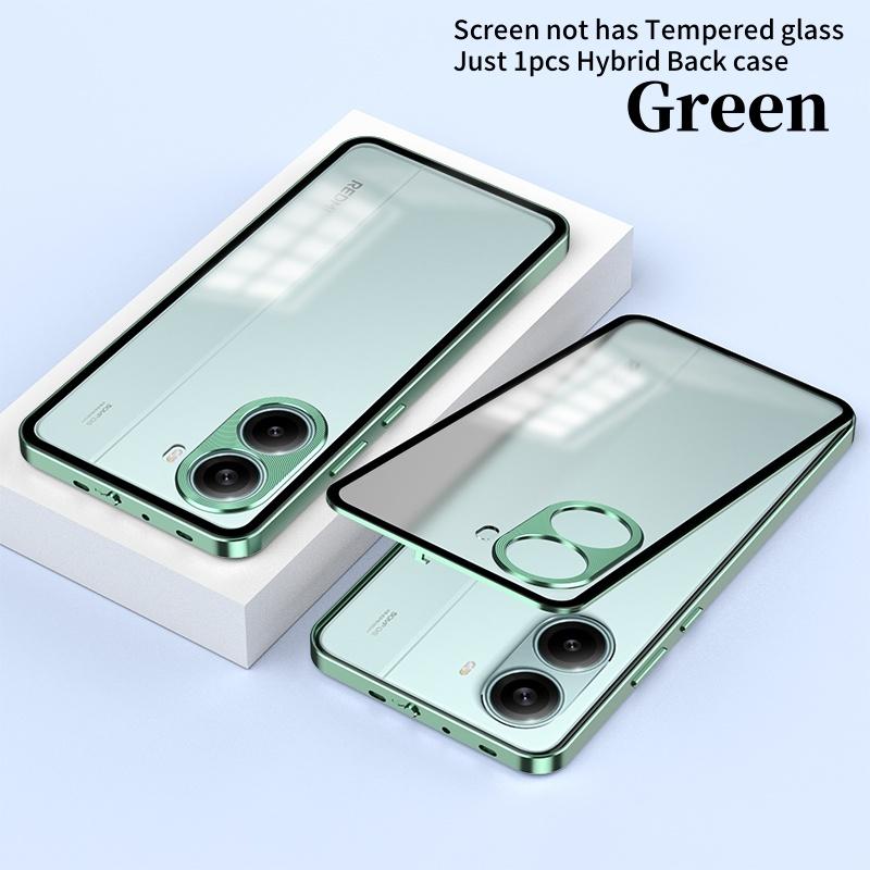 Elastic Snap Magnetic Metal Bumper Frame Case For Xiaomi Poco X7 Pro / Redmi Turbo 4 Pro / Turbo 4 Clear Matte Back Cover