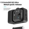 Metal Magnetic Quick Release Base For Insta360 Go Ultra Aluminum Alloy Extension Mount Adapter Holder Bracket Camera Accessories