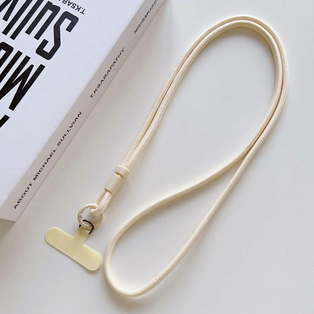 Personalize Trend Solid Color Mobile Phone Lanyard Diagonal Span Crossbody Long Rope Shoulder Strap Rope Necklace