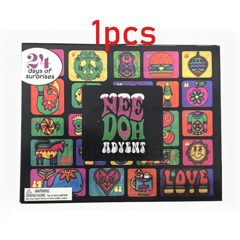 - New Christmas Advent Calendar 24 Days Mini Sticky Fidget Toys Sensory Stress Relief Surprise Gift Box.Surprise Gift