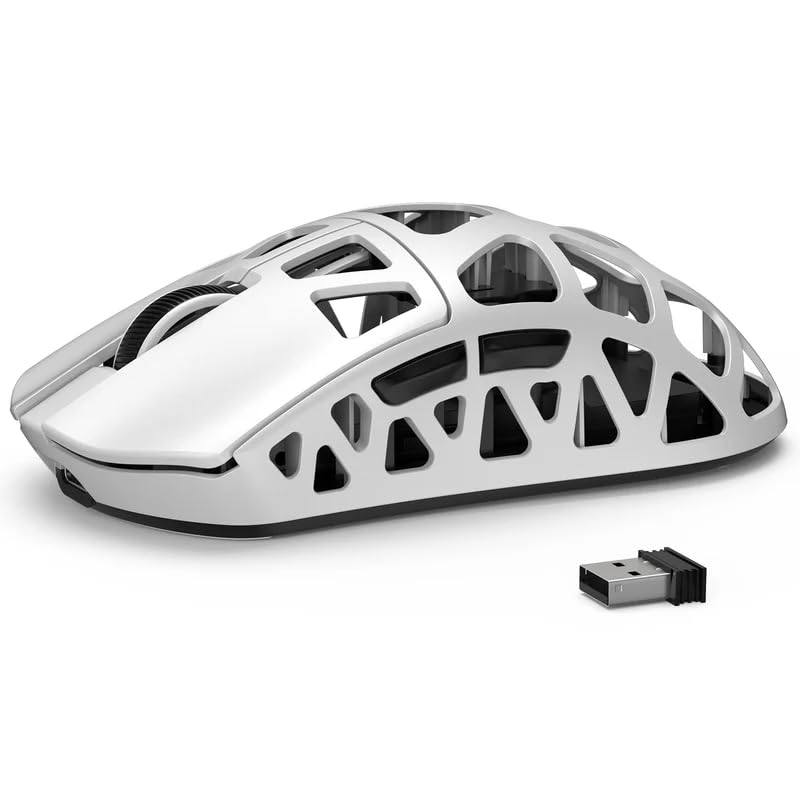 ATTACK SHARK R3 Gaming Mouse with Durable Magnesium Alloy Shell, Wireless, Ultra-Lightweight (46g), 8K Polling Rate, 26000 DPI, Low Latency,