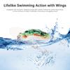 5 шт. плавающих биомиметических приманок-цикад, динамично двигающиеся крылья и тройные крючки 3X повышенной прочности, 50 мм 6 г ультрареалистичная приманка-насекомое
