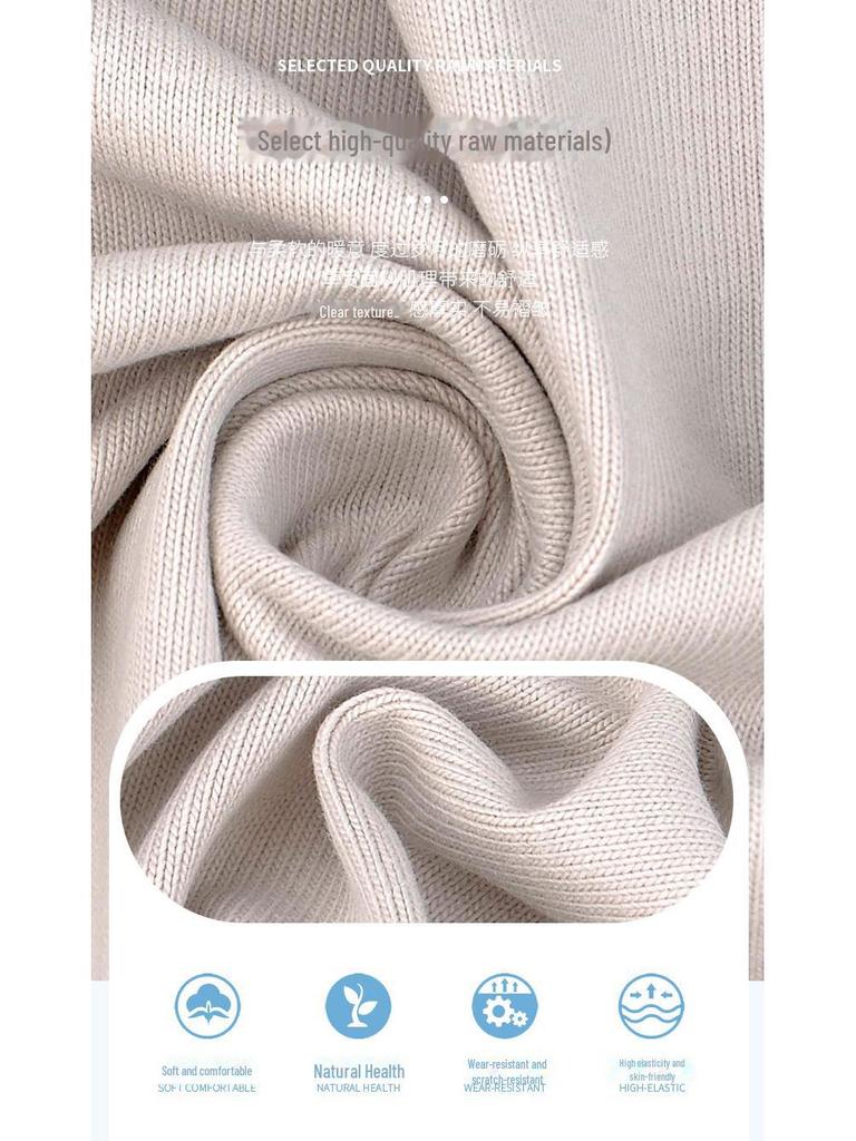 Ткань для свитшота из чистого хлопка, плотная двойная пряжа, 250 г