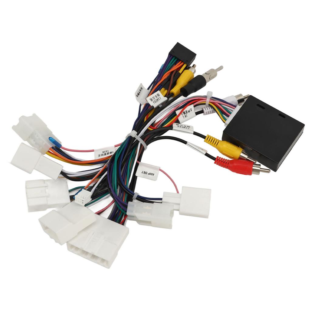 Car Stereo Radio Wiring Harness with USB CANBUS Decoder Adapter for Camry Corolla RAV4 4Runner