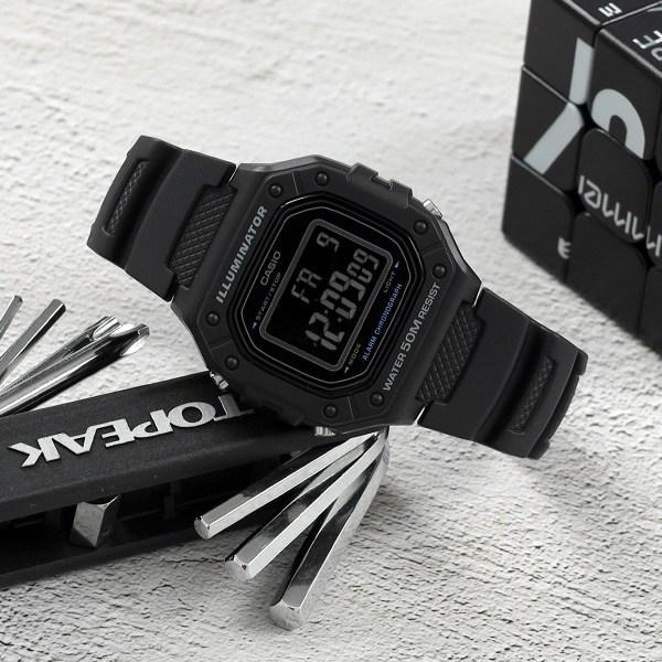 Casio Винтажные цифровые мужские уретановые часы с батарейкой, срок службы 7 лет