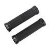 CANSUCC Mountain Bike Handle Bar Cover Aluminum Lock Loop Bicycle Rubber Handle Bar GripsBlack