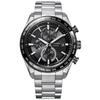 Citizen Attesa Water Sapphire Black and Silver AT8295-56E Men's Watch, Resistant, Lightweight, Titanium, Bezel, Light-Powered Eco-Drive, Silver,