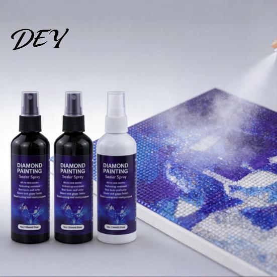 Защитный спрей-герметик для готовых работ 'Art Preserver Diamond Sealer Spray', Быстросохнущий, Стойкий, Прозрачный, Защитный клей, Усиливает блеск, Быстросохнущий клей для DIY