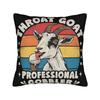 Throat Goat Funny Adult Humor Pillowcase Accessories Printed Cushion Cover Decorative  Throw Pillow Case Cover Seater Multi Size