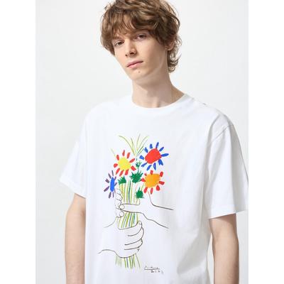 Uniqlo Футболка с надписью «Мир всем в Японии» Пабло Пикассо