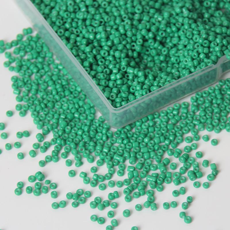 Прочные стеклянные бусины 2 мм различных однотонных цветов для изготовления украшений своими руками
