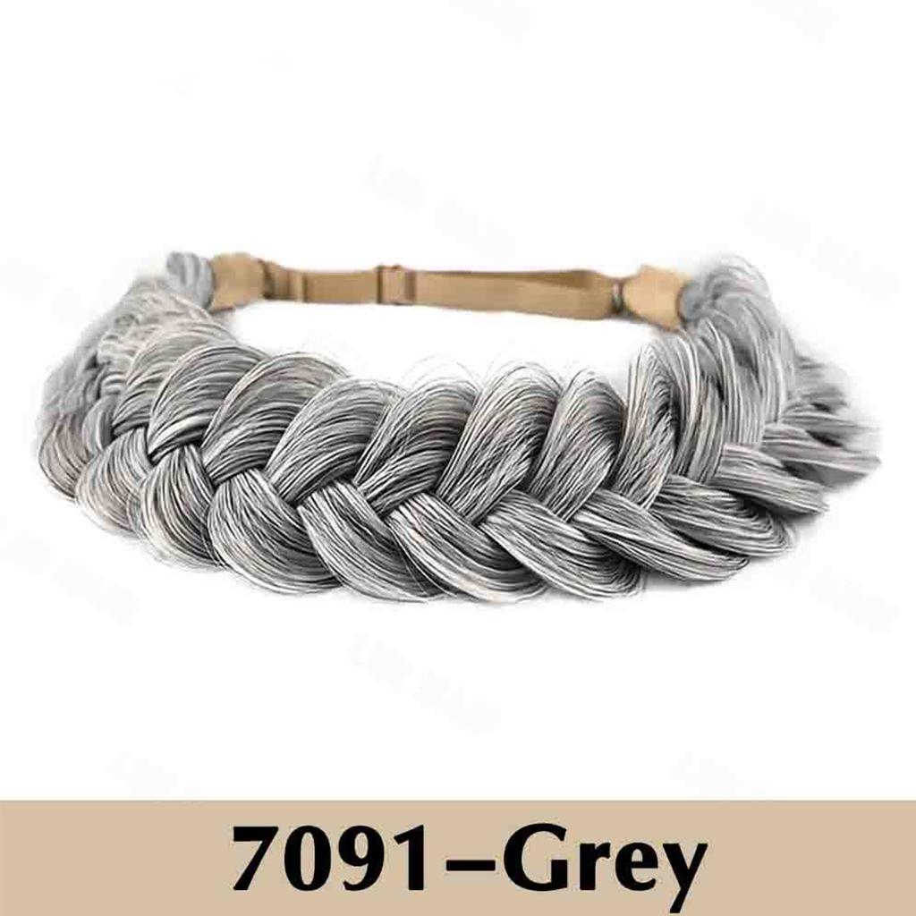 1 шт. Классический 3-х прядный плетеный ободок для волос синтетический парик ободок для волос натуральный настоящий парик косички подходит для женщин девочек