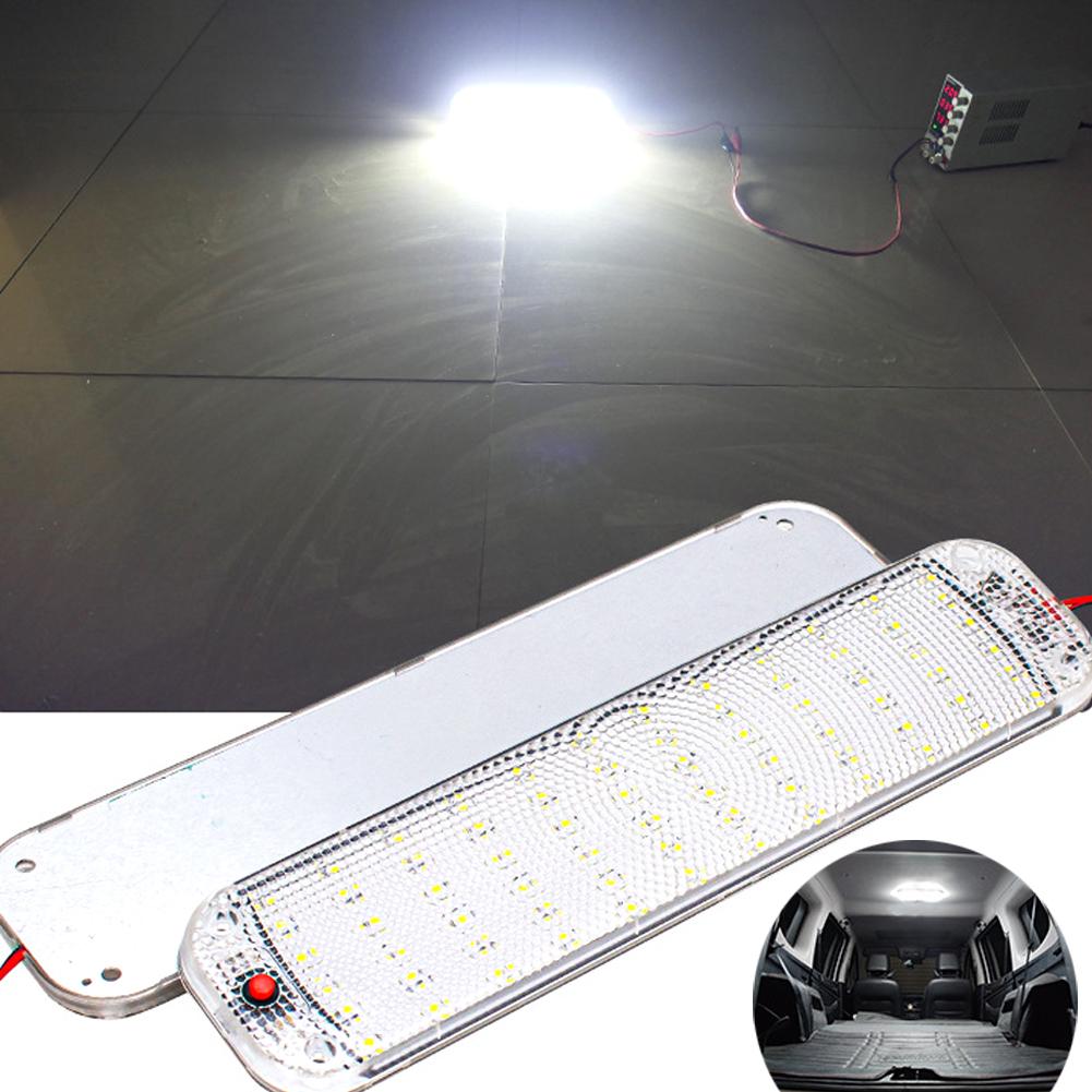2 ШТ. НОВЫЙ 72LED 12V-80V Светодиодный Автомобильный Интерьер Купол Крыши Потолочный Светильник Для Чтения Лампа Внутренний Светильник На Крыше Автомобиля Внутреннее Освещение