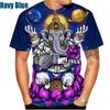 Hindu God Of Wisdom Ganesha 3D Print T-Shirts Men Women Fashion Short Sleeve T Shirt Oversized Harajuku Tees Tops Kids Clothing