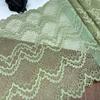 24 см Широкое Эластичное Кружево, Оливково-Зеленая Стрейч Кружевная Ткань из Спандекса для Шитья, Нижнего Белья, Бюстгальтера, Одежды, Домашнего Декора, Рукоделия