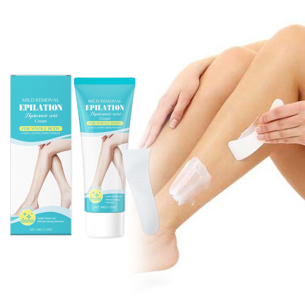 Нежный и успокаивающий крем для удаления волос на руках, ногах, интимных зонах, отбеливающий крем для тела и удаления волос, увлажняющий, 60 г