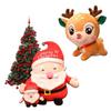 Мягкая и очаровательная плюшевая игрушка Санта-олень, 20 см, для рождественских подарков