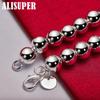 925 Sterling Silver 6mm Ball Bead Chain Bracelet Jewelry