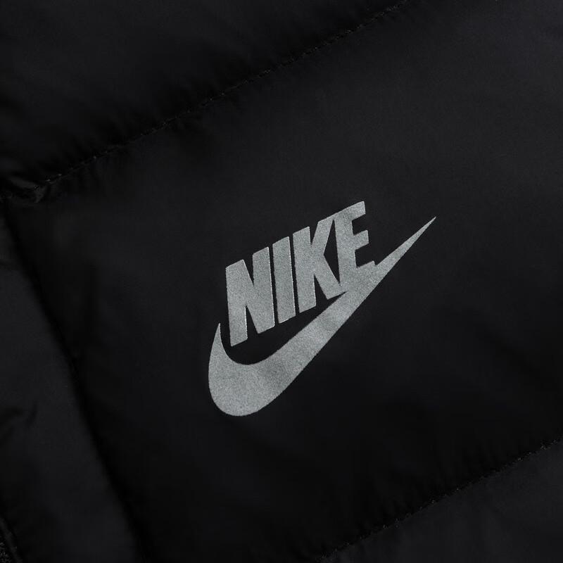Nike Зимняя мужская куртка-пуховик средней длины с капюшоном