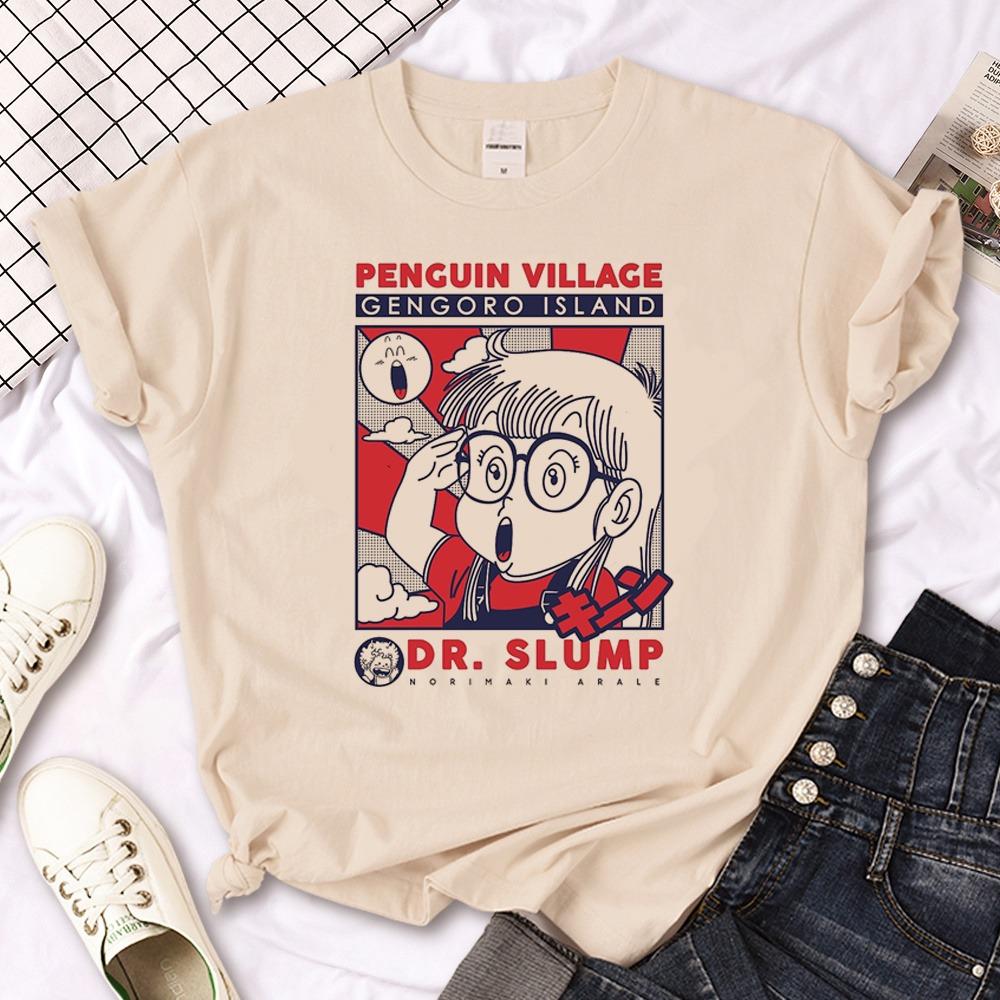 Arale T- shirt Women Designer Japanese Women Tee Girl Designer Harajuku Round Neck Short Sleeved Clothing