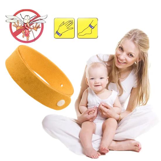 Детский браслет против комаров, регулируемый браслет без ДЭТА, домашние и уличные браслеты из микрофибры от комаров