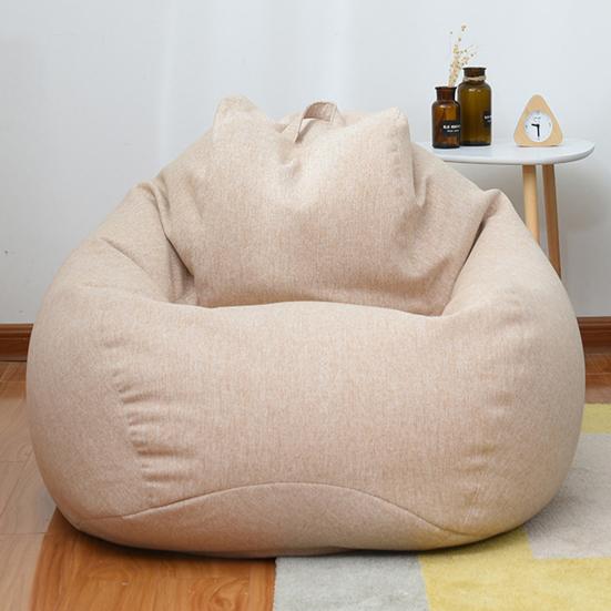 Bean Bag Cover No Filler Removable Bean Bag Chair Cover Washable Solid Color Sofa Cover for Bedroom Living Room Beanbag Chair
