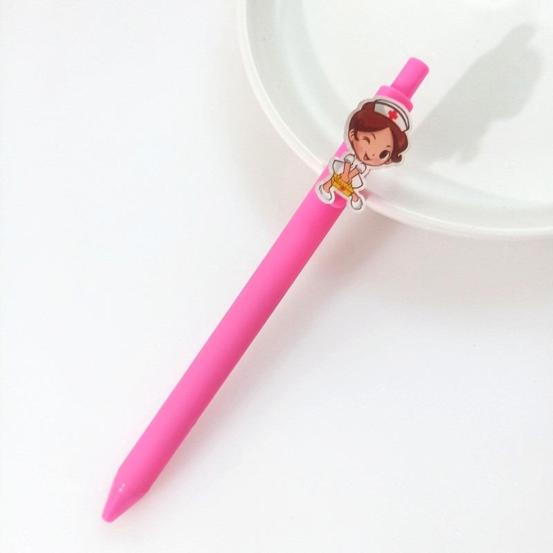 Креативная мультяшная больничная серия ярких цветов, нейтральная ручка для медсестры и доктора, 0,5 мм, гелевая ручка с черными чернилами, принадлежности для клиники