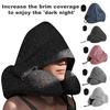 Travel Neck Pillow with Hood Memory Foam U-shaped Pillow with Adjustable Drawstring Breathable Neck Cushion for Airplane Car Long Flights Road Trips