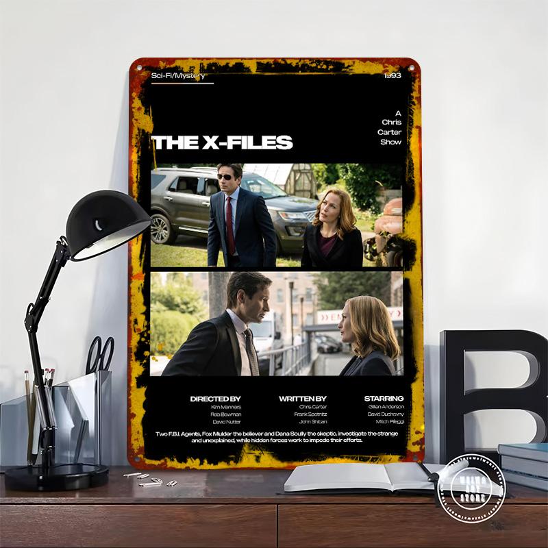 Металлическая Пластина X-Files Индивидуальная Настенная Картина Ретро Винтажные Жестяные Вывески для Украшения Мужской Комнаты Оформление Комнаты Мужская Комната
