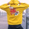 Li Ning X OG Slick Cartoon Text Print Casual Sports Hoodie Men Hoodies Yellow AWDND01-3