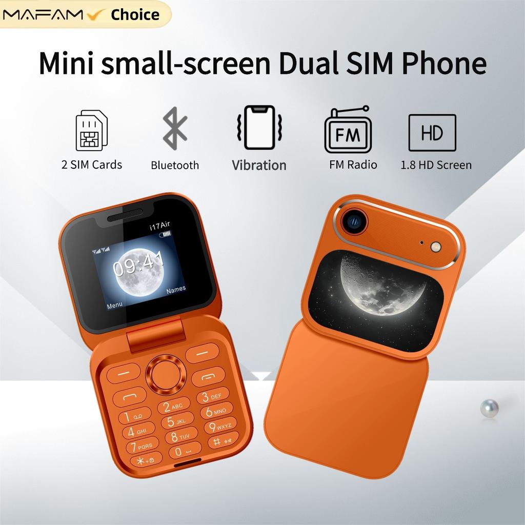 I17Air Mini Button Mobile Phone Folding Function Machine Translation Cover Pocket Female Personality Mobile Phone