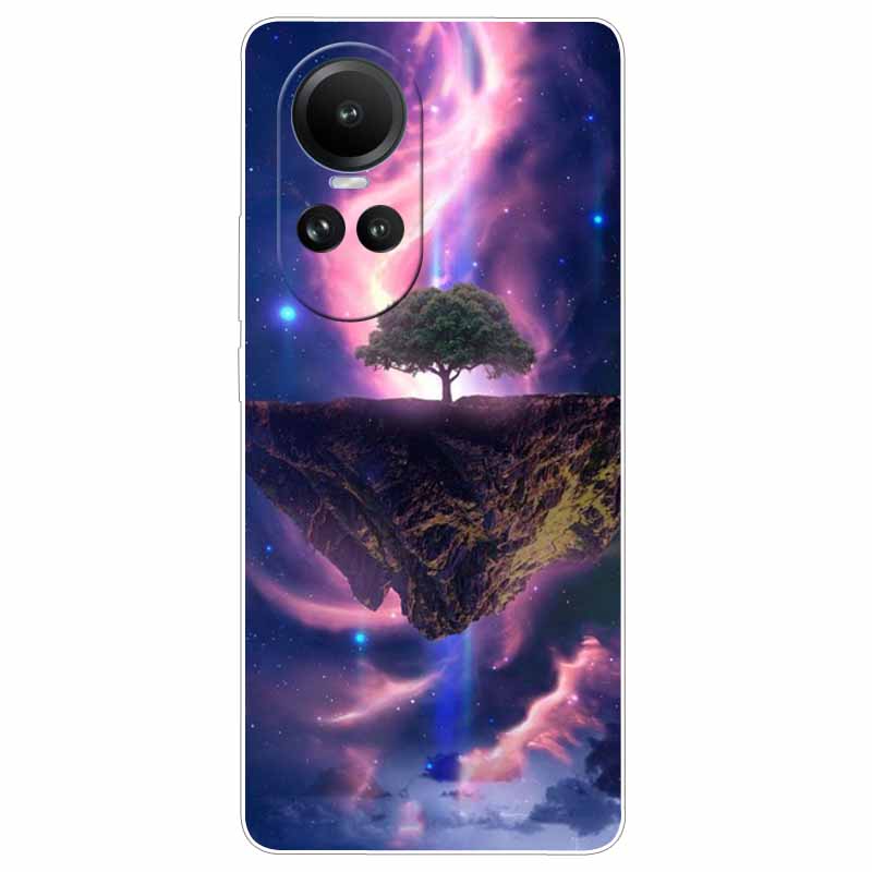 Чехол для Oppo Reno 10 5G CPH2531 Силиконовый Расписной Кот Животные ТПУ Мягкий Мраморный Coque для Oppo Reno10 Pro 5G CPH2525 Чехол для Телефона