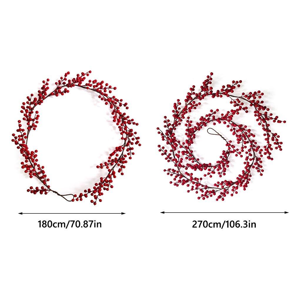 Красная Ягода Красные Ягоды Лоза DIY Аксессуары Искусственные Растения Высококачественный Подвесной Венок Фестиваль