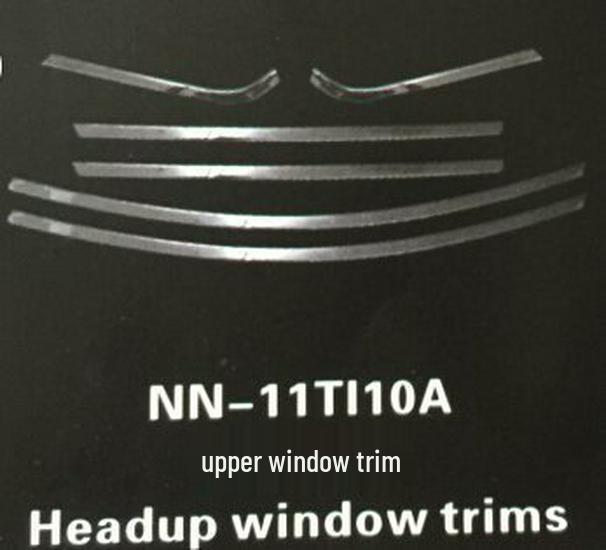 2011-15 Tiida Stainless Steel Upper Window Trim