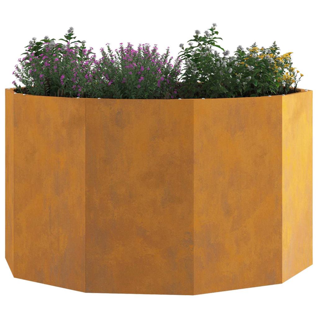 Plant Pot Rusty 90 x 90 x 50 cm Weatherproof Steel