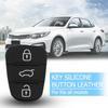 Replacement 3 Button Remote Key Fob Case Rubber Pad For Hyundai I10 I20 I30 IX35 for Kia K2 K5 Rio Sportage Flip Key
