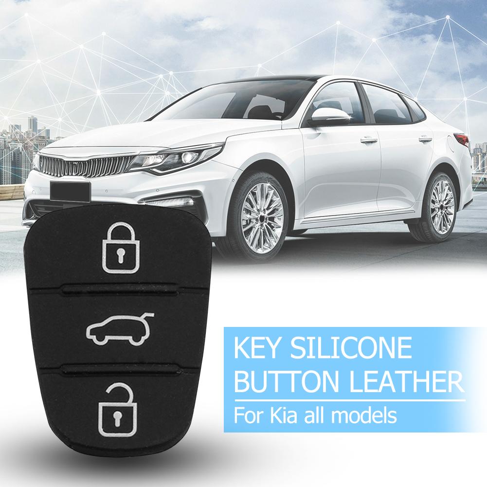 Replacement 3 Button Remote Key Fob Case Rubber Pad For Hyundai I10 I20 I30 IX35 for Kia K2 K5 Rio Sportage Flip Key