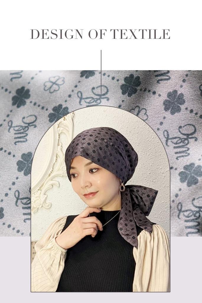 MY Medical Care Cap with Hair Audrey Hepburn Clover [KISS LIFE] Cap, Charm, Cancer, Loss, (Purple) (kml100139a)